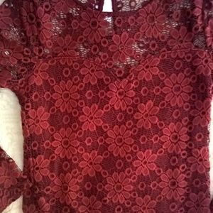 Harlow and Graham Cranberry Body Suit